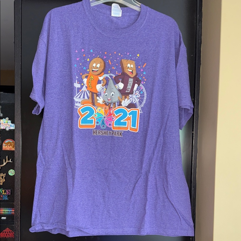 Hershey Park Purple Graphic T-Shirt